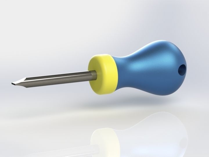 Screwdriver Set tool rack screwdrivers 3D model_6