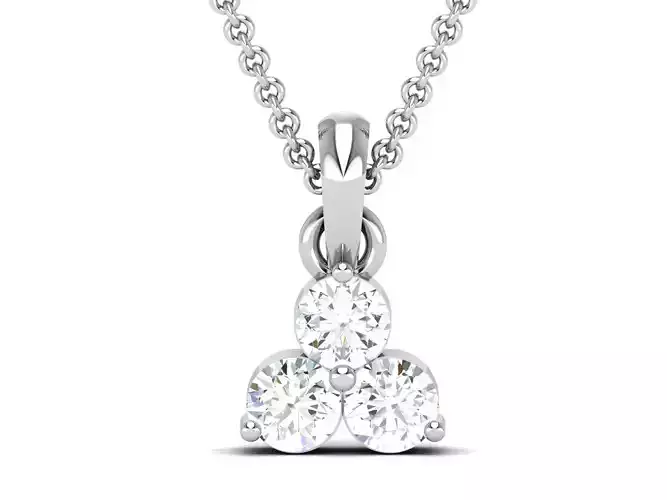 Women pendant 3dm render detail