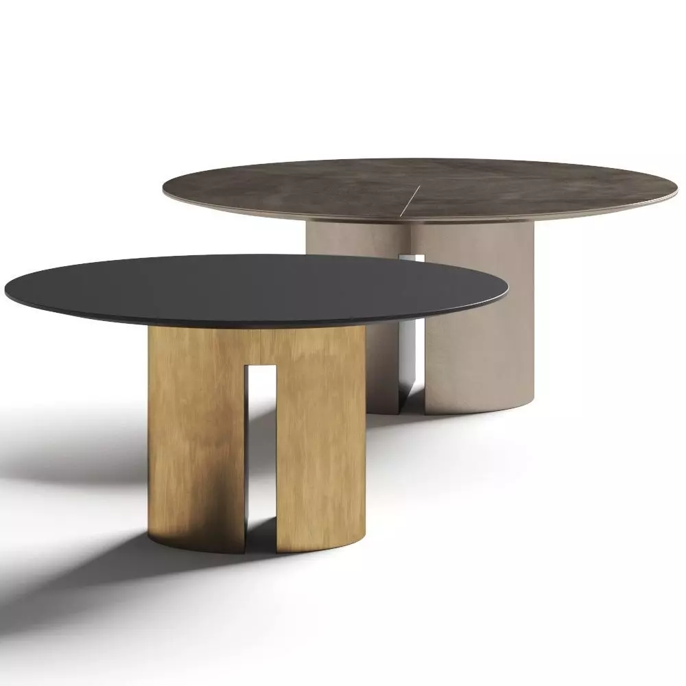Meridiani Gong Dining Tables 3D model_0