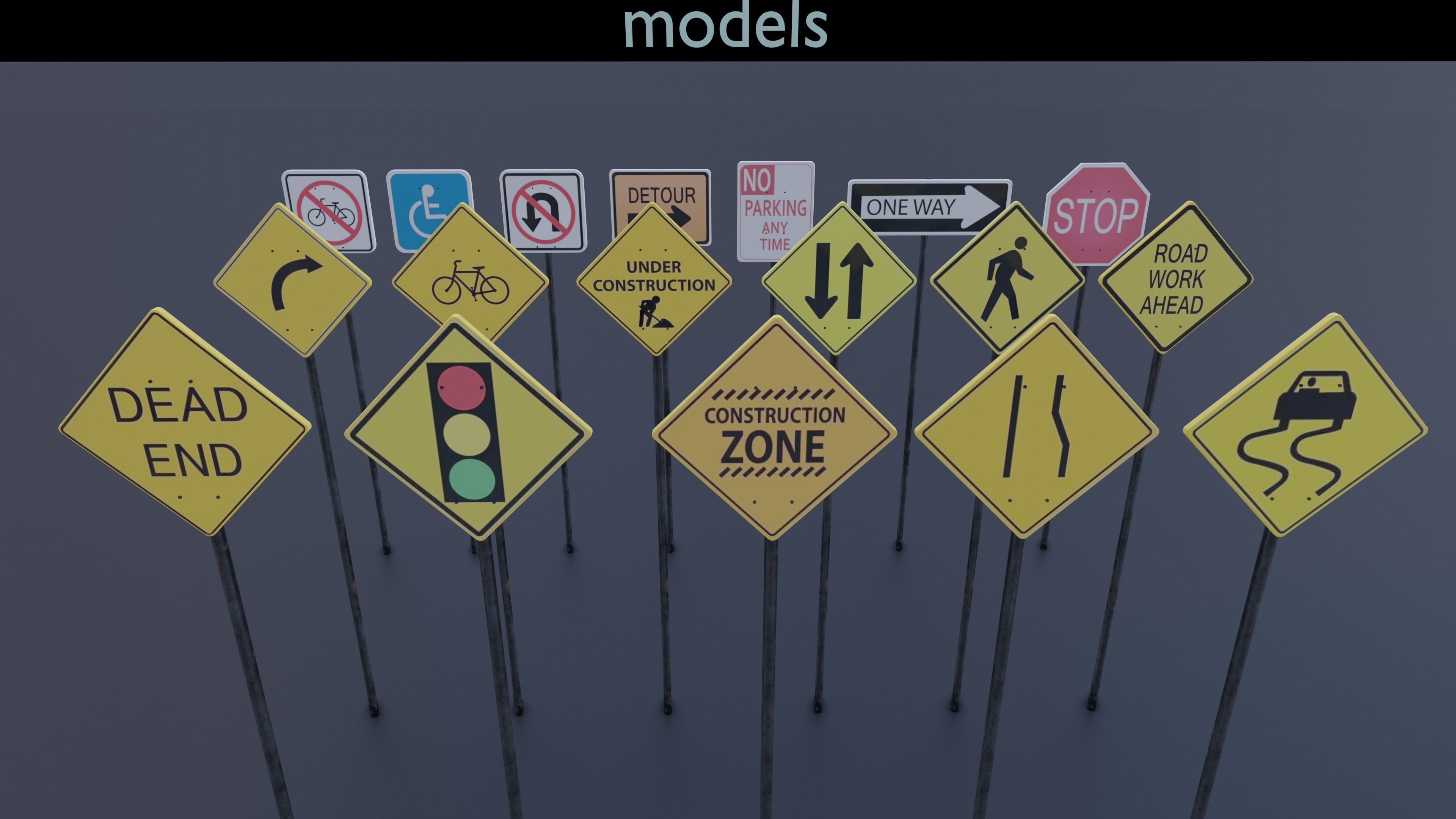  Blender models pack  3D model_8