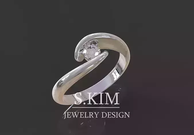 Brilliant ring 3D print model