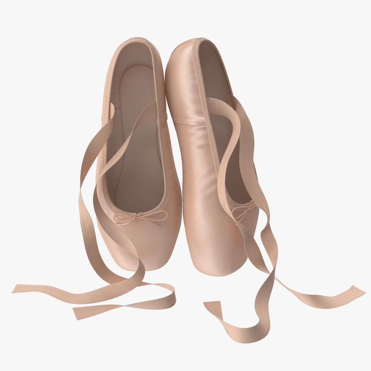 Ballet Shoes - Resting Low-poly 3D model_1