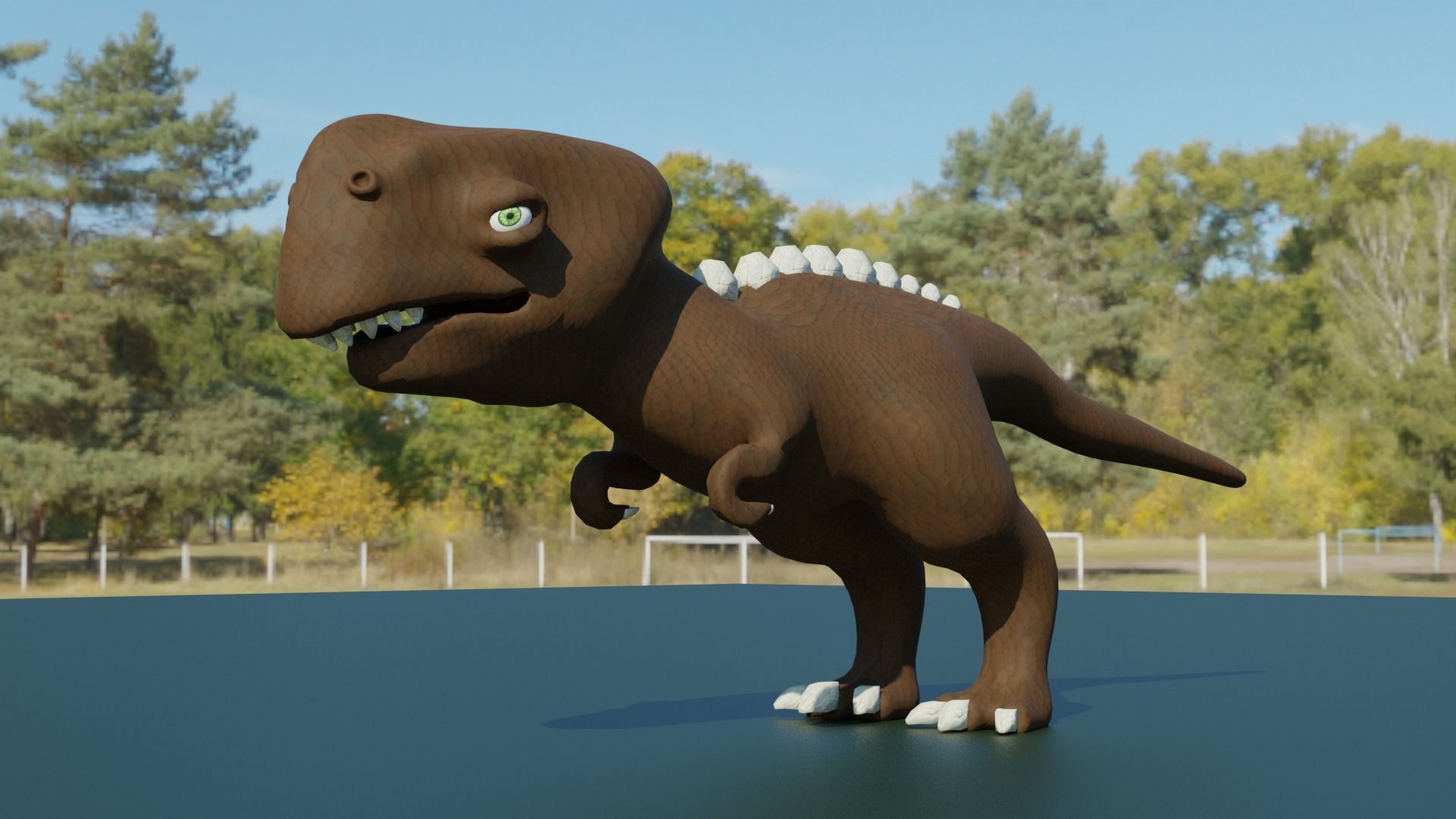 T-rex Momma Low-poly 3D model_10