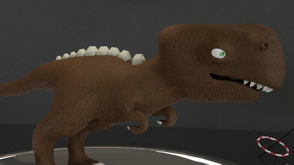 T-rex Momma Low-poly 3D model_8