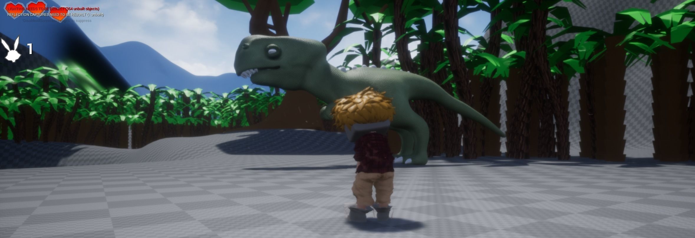 T-rex Momma Low-poly 3D model_4