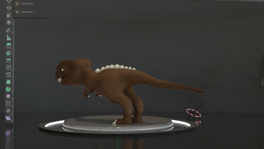 T-rex Momma Low-poly 3D model_3