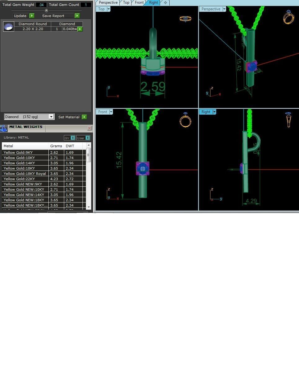 Women pendant 3dm render detail 3D print model_1