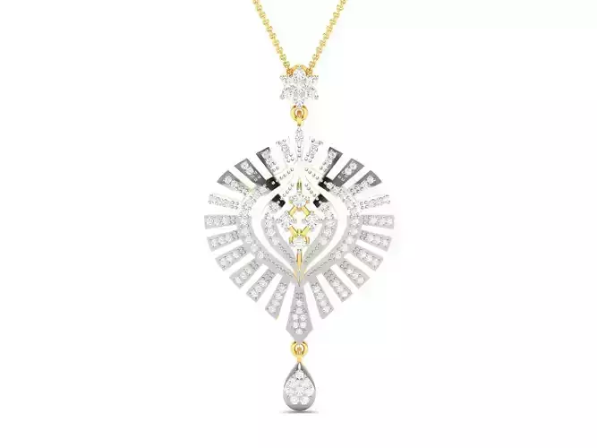 Women pendant 3dm render detail