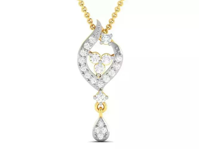 Women pendant 3dm render detail