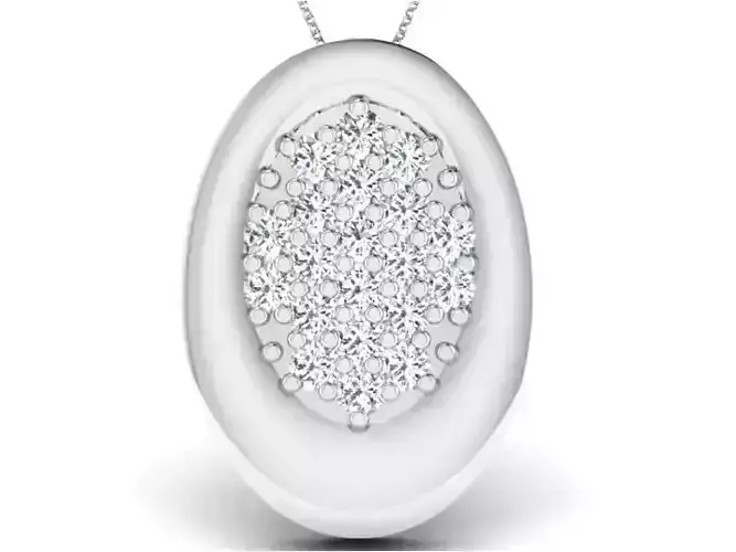 Women pendant 3dm render detail