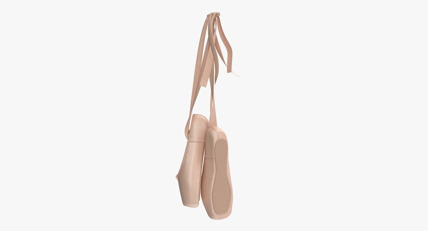 Ballet Shoes - Hanging Low-poly 3D model_4
