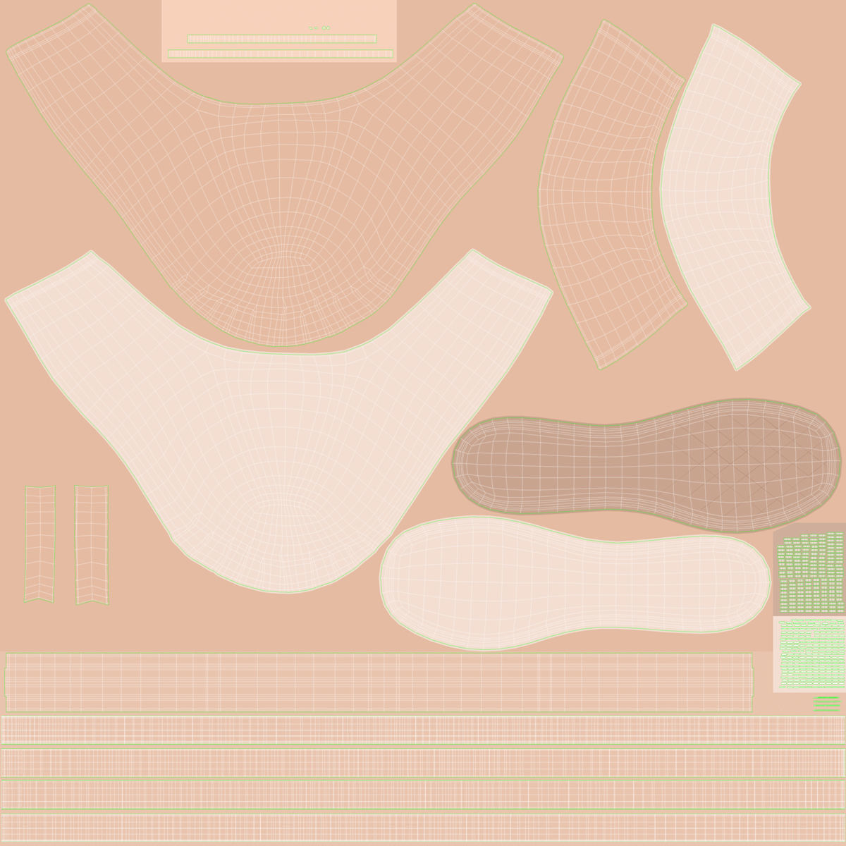 Ballet Shoes - Hanging Low-poly 3D model_15