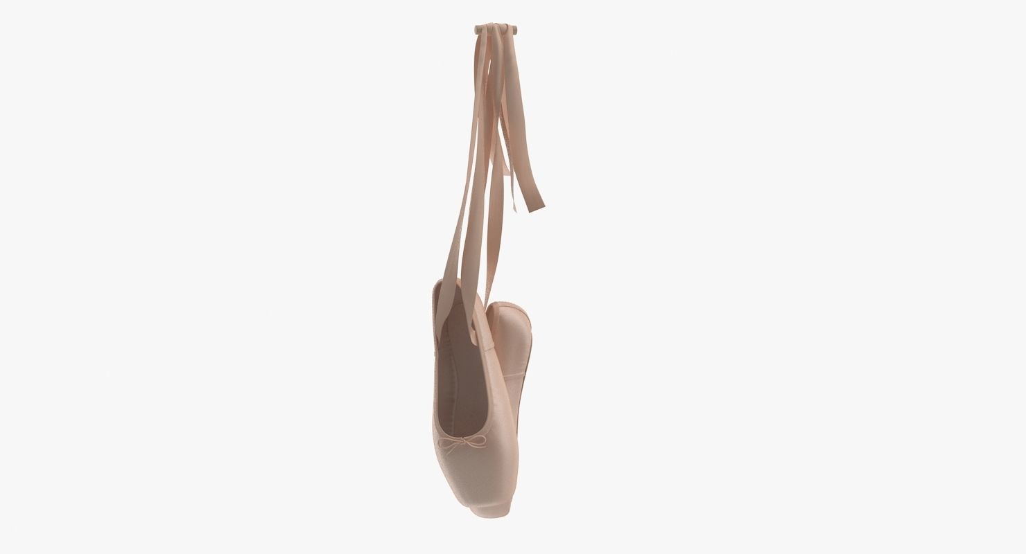 Ballet Shoes - Hanging Low-poly 3D model_3