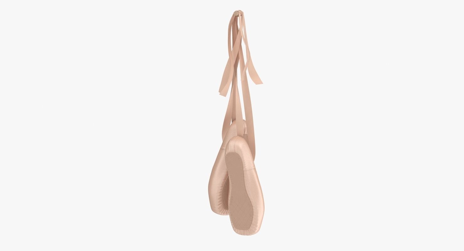 Ballet Shoes - Hanging Low-poly 3D model_5