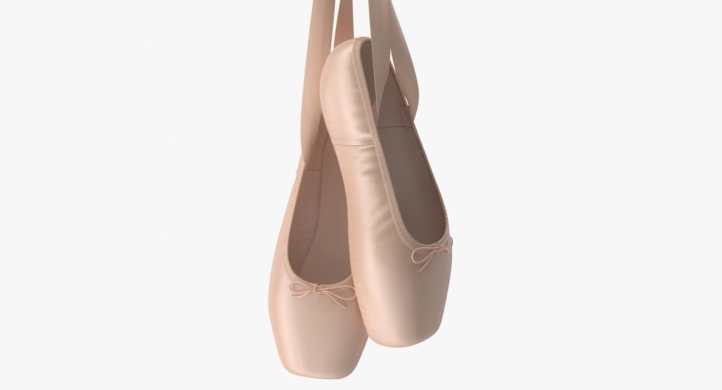 Ballet Shoes - Hanging Low-poly 3D model_6