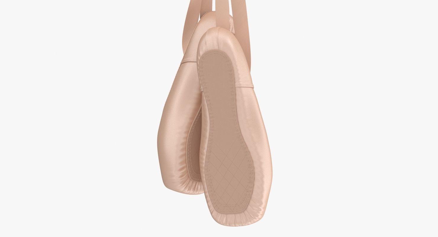 Ballet Shoes - Hanging Low-poly 3D model_7