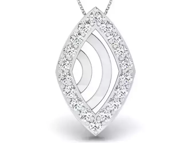 Women pendant 3dm render detail