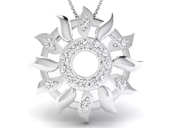 Women pendant 3dm render detail