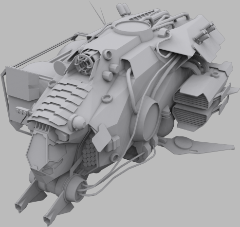 Gas Harvester MS Low-poly 3D model_1