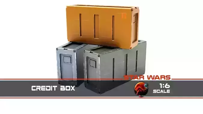 Credit Box 1-6 scale Hottoys  3D print model