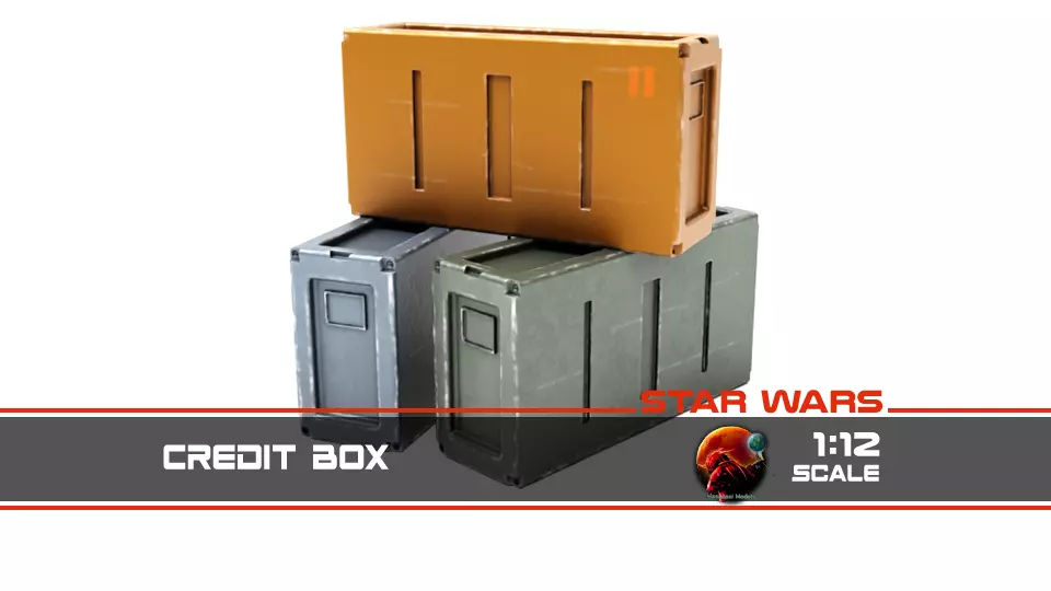Credit Box 1-12 scale Blackseries  3D print model_0