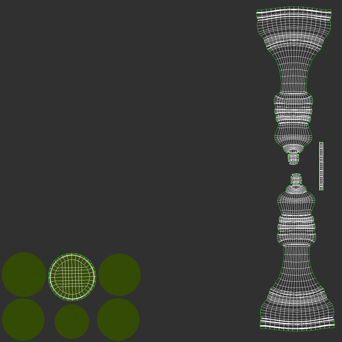 Chess King Low-poly 3D model_15