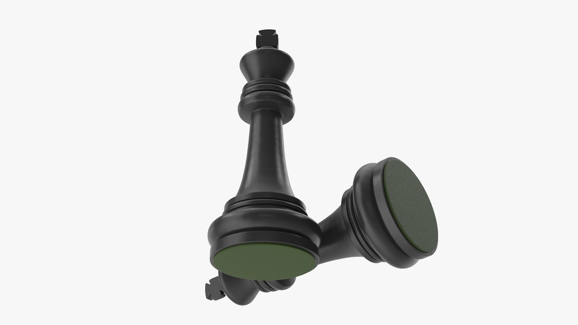 Chess King Low-poly 3D model_8