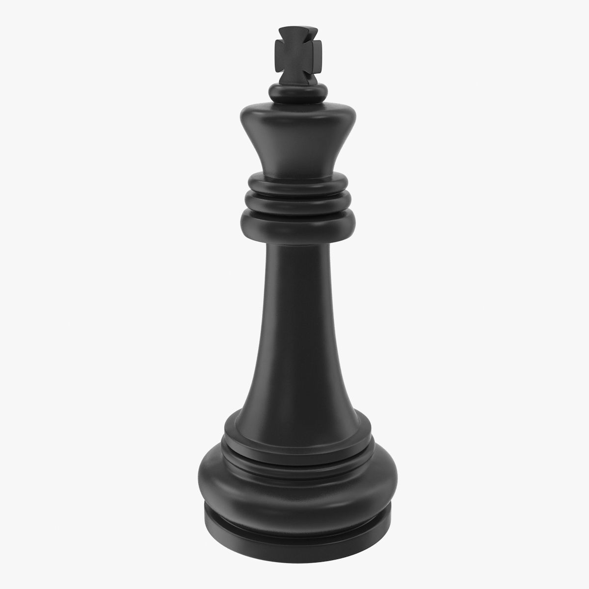 Chess King Low-poly 3D model_1