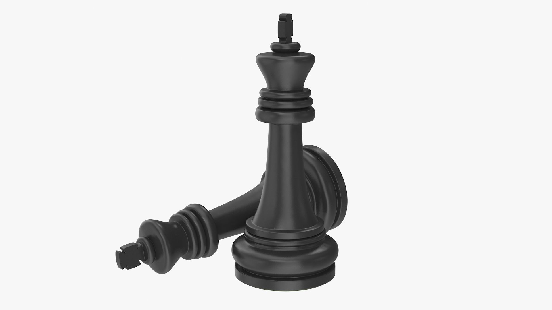 Chess King Low-poly 3D model_6