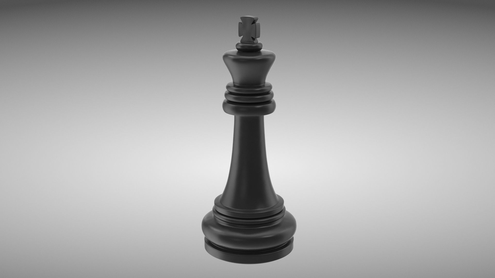 Chess King Low-poly 3D model_2