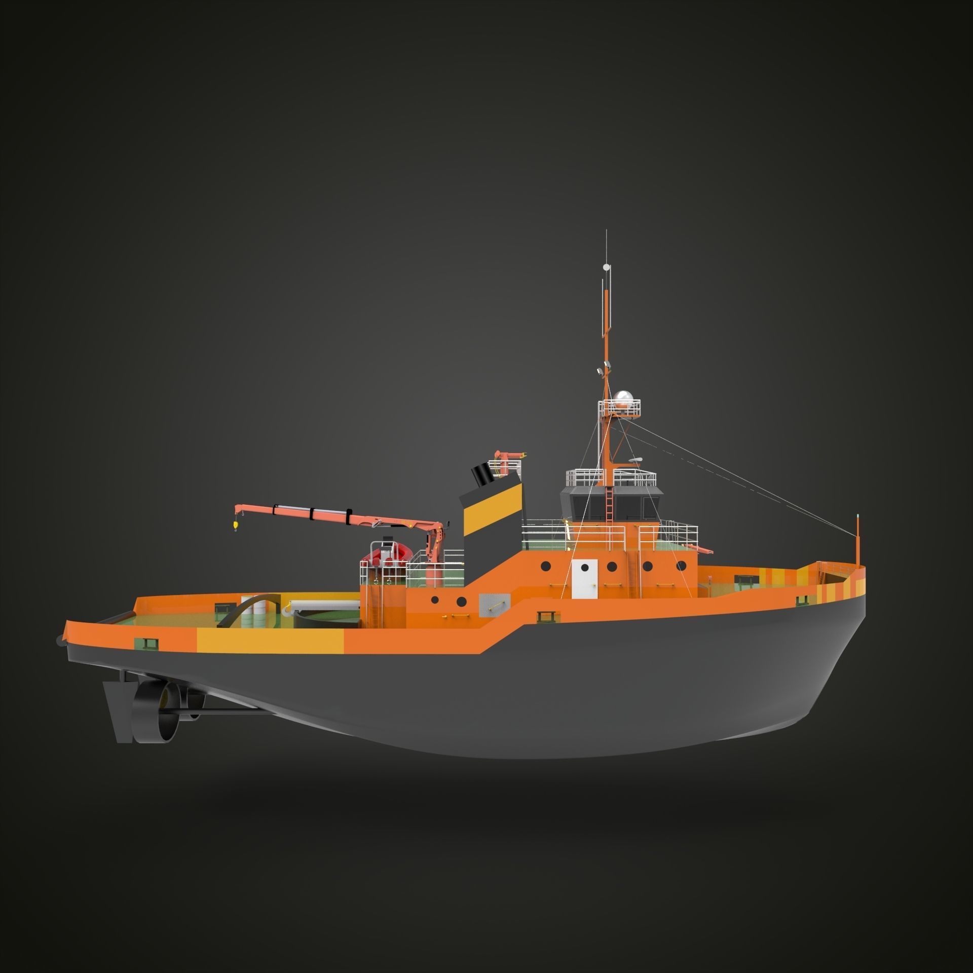Tugboat II 3D print model_5