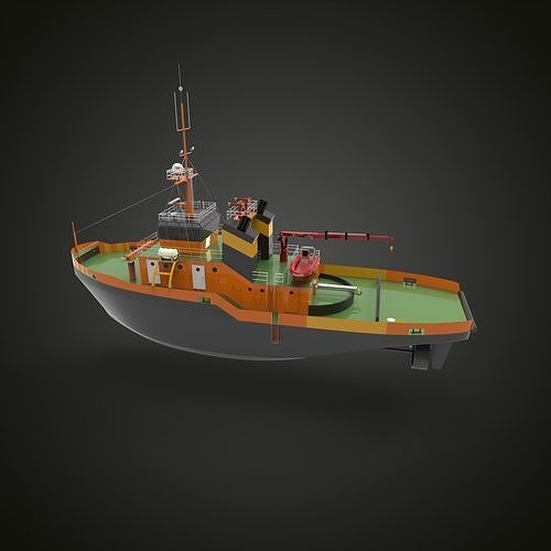 Tugboat II 3D print model
