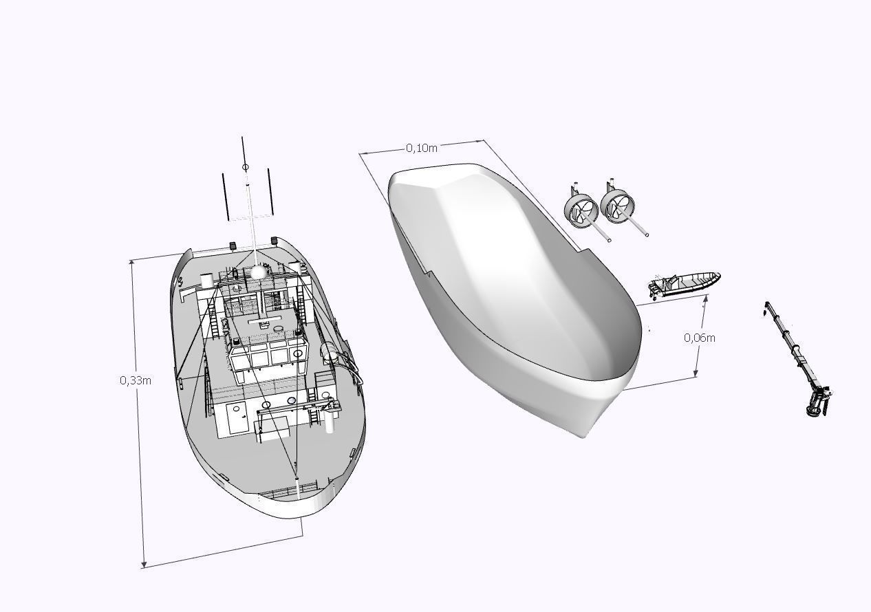 Tugboat II 3D print model_2