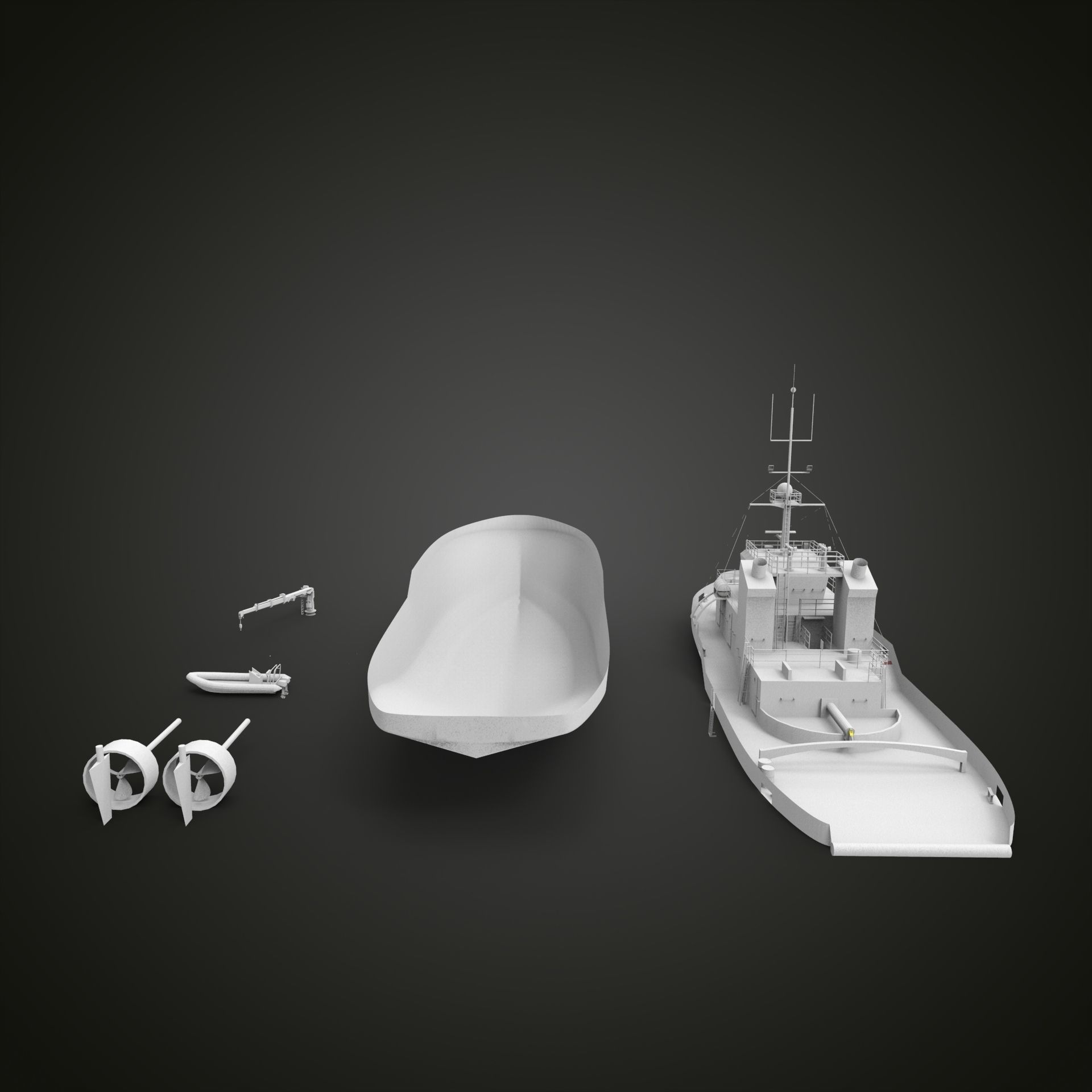 Tugboat II 3D print model_6