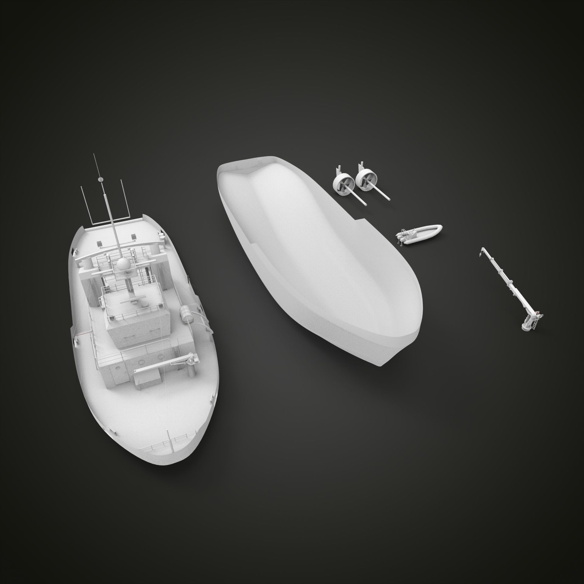 Tugboat II 3D print model_1