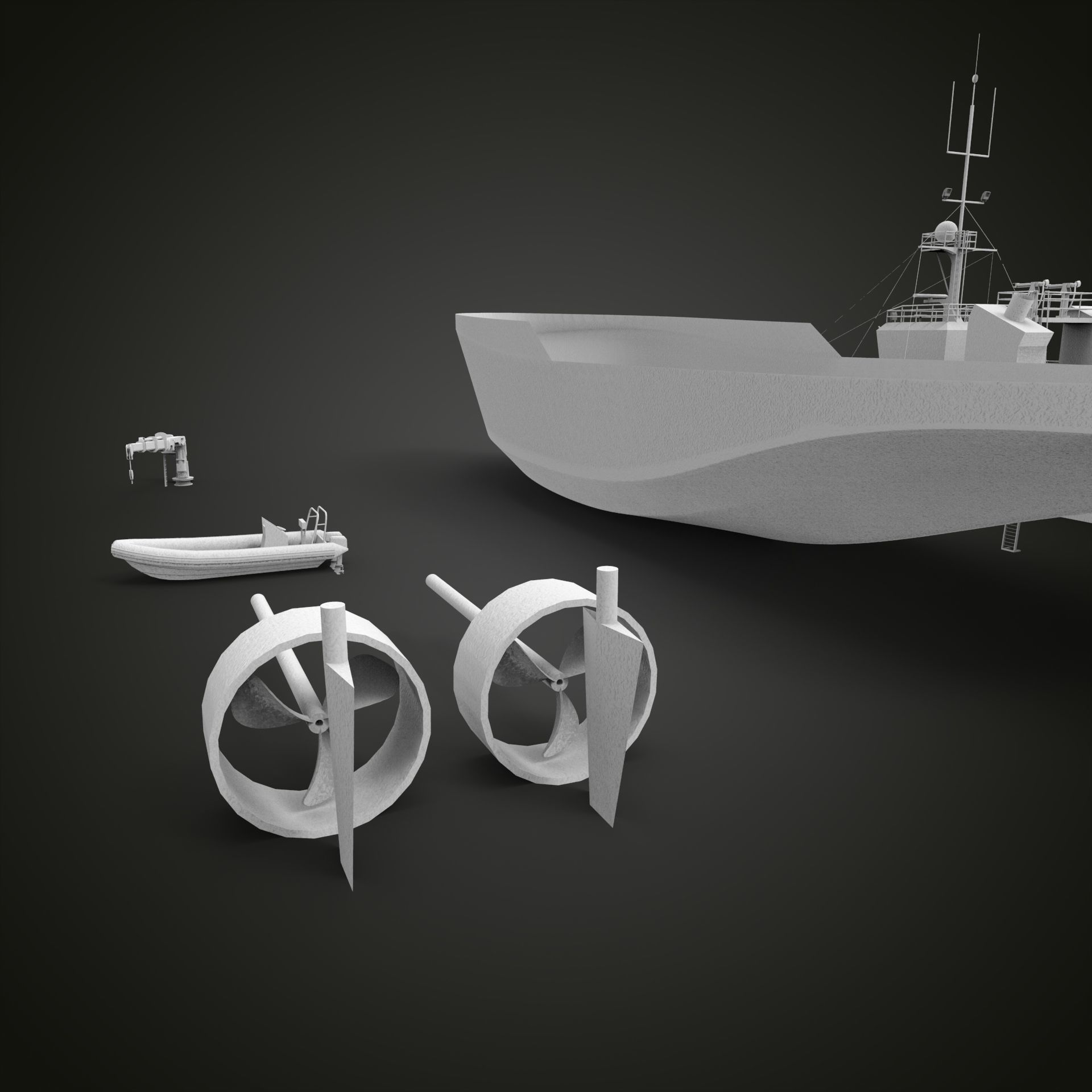 Tugboat II 3D print model_8