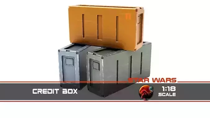Credit Box 1-18 scale Kenner Hasbro 3D print model