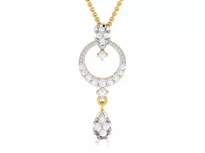 Women pendant 3dm render detail