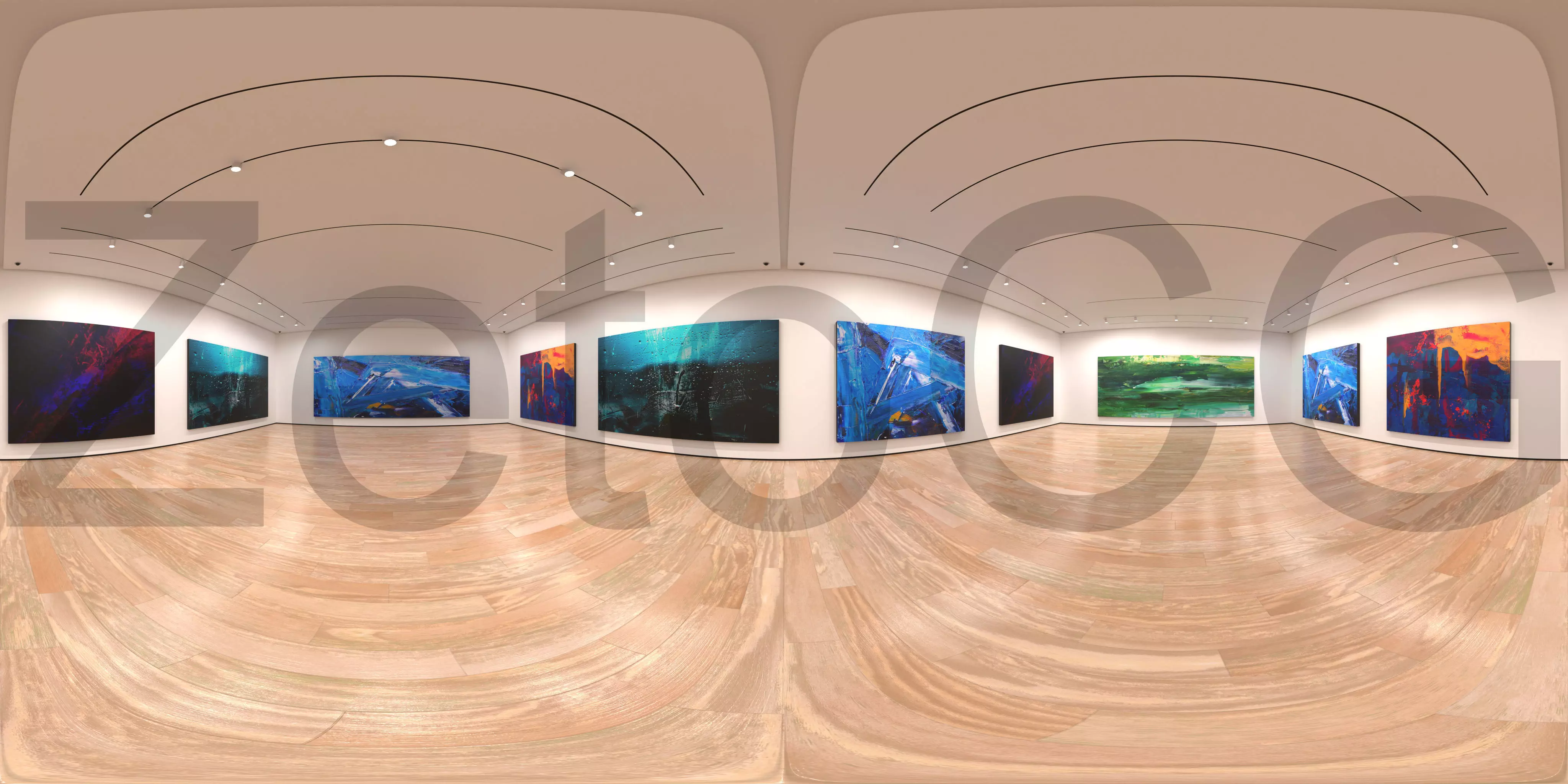 HDRI - Art Museum Gallery Interior 1c Texture_0