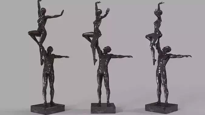 Dancers-Right Arm Lift Bronze