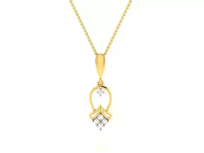 Women pendant 3dm render detail