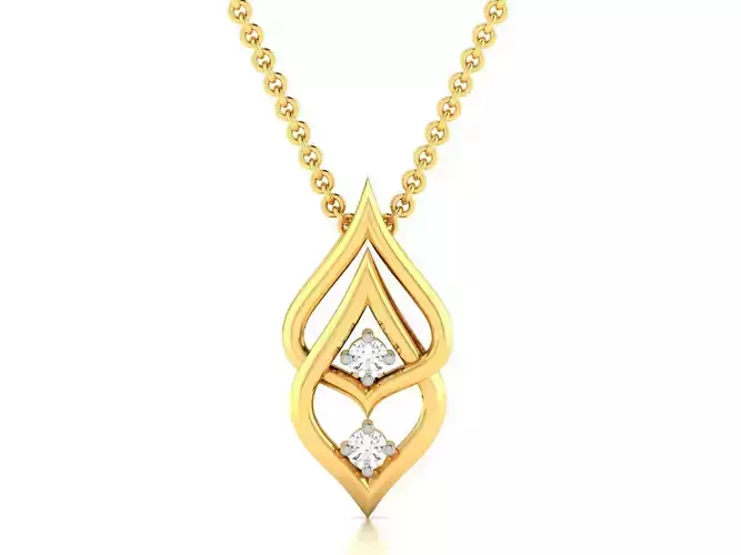 Women pendant 3dm render detail