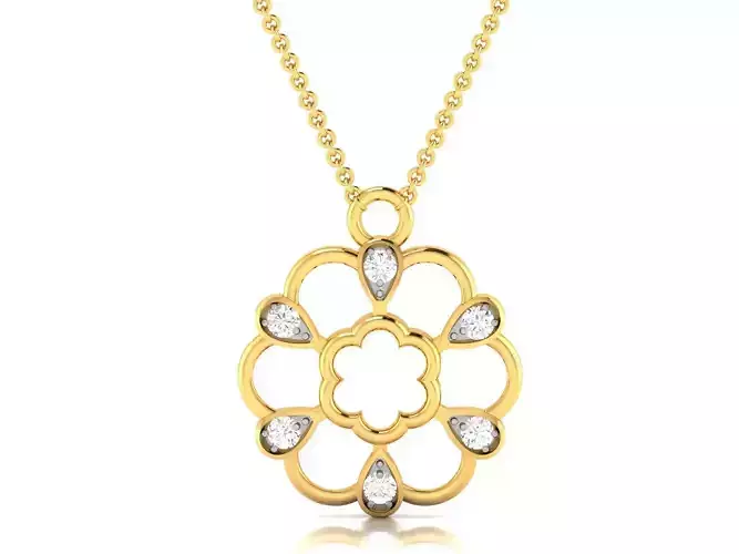 Women pendant 3dm render detail