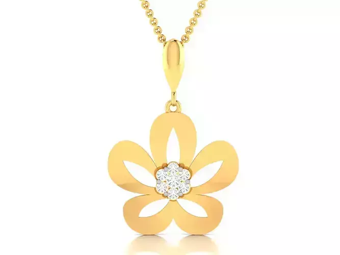 Women pendant 3dm render detail