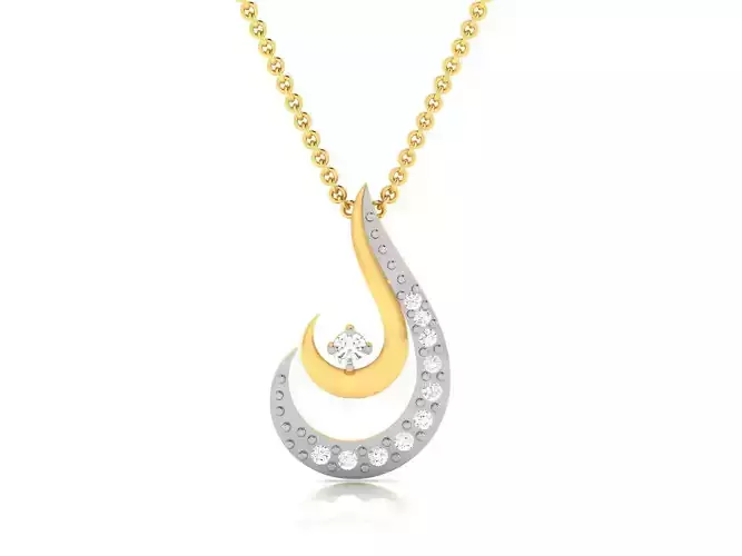 Women pendant 3dm render detail