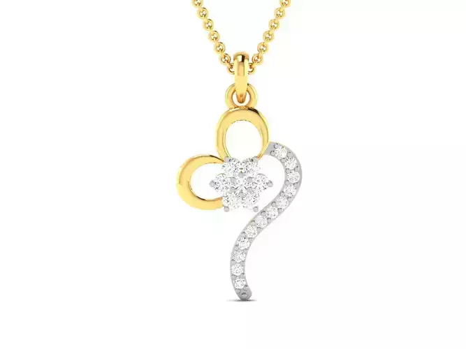 Women pendant 3dm render detail