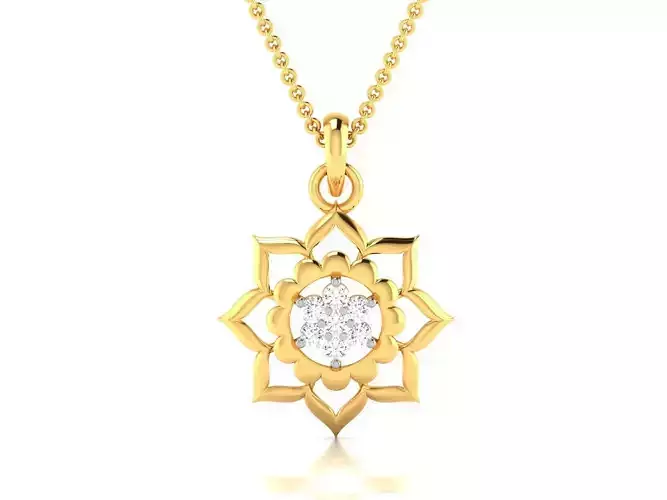 Women pendant 3dm render detail