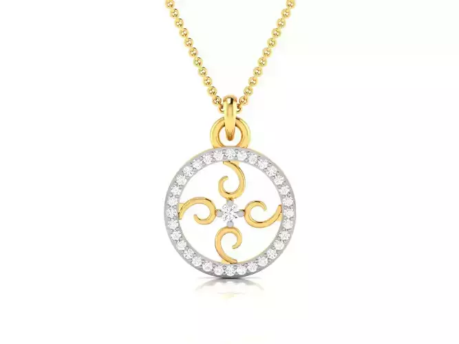 Women pendant 3dm render detail