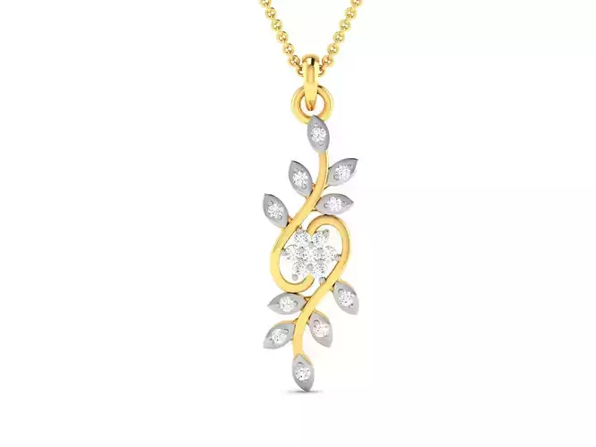 Women pendant 3dm render detail