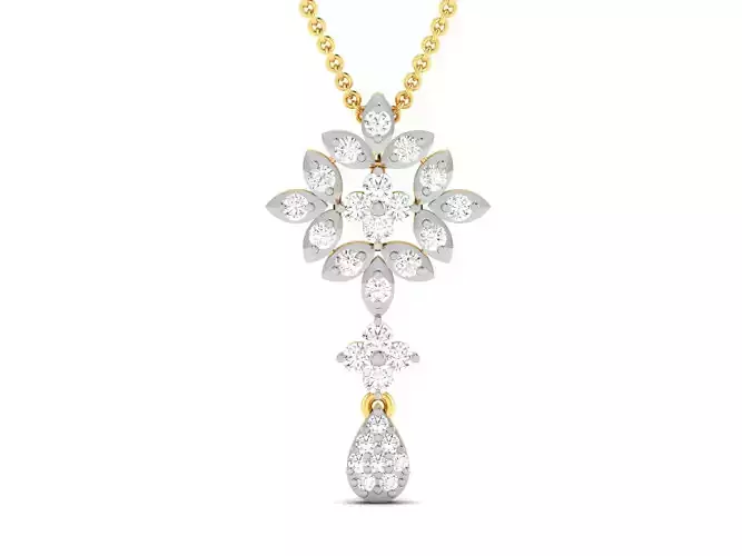 Women pendant 3dm render detail